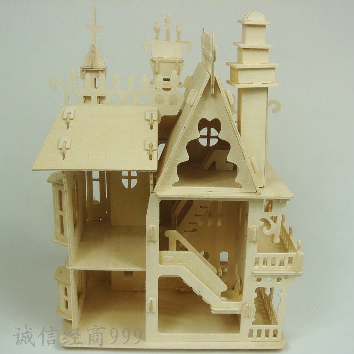 3d dollhouse wooden puzzle