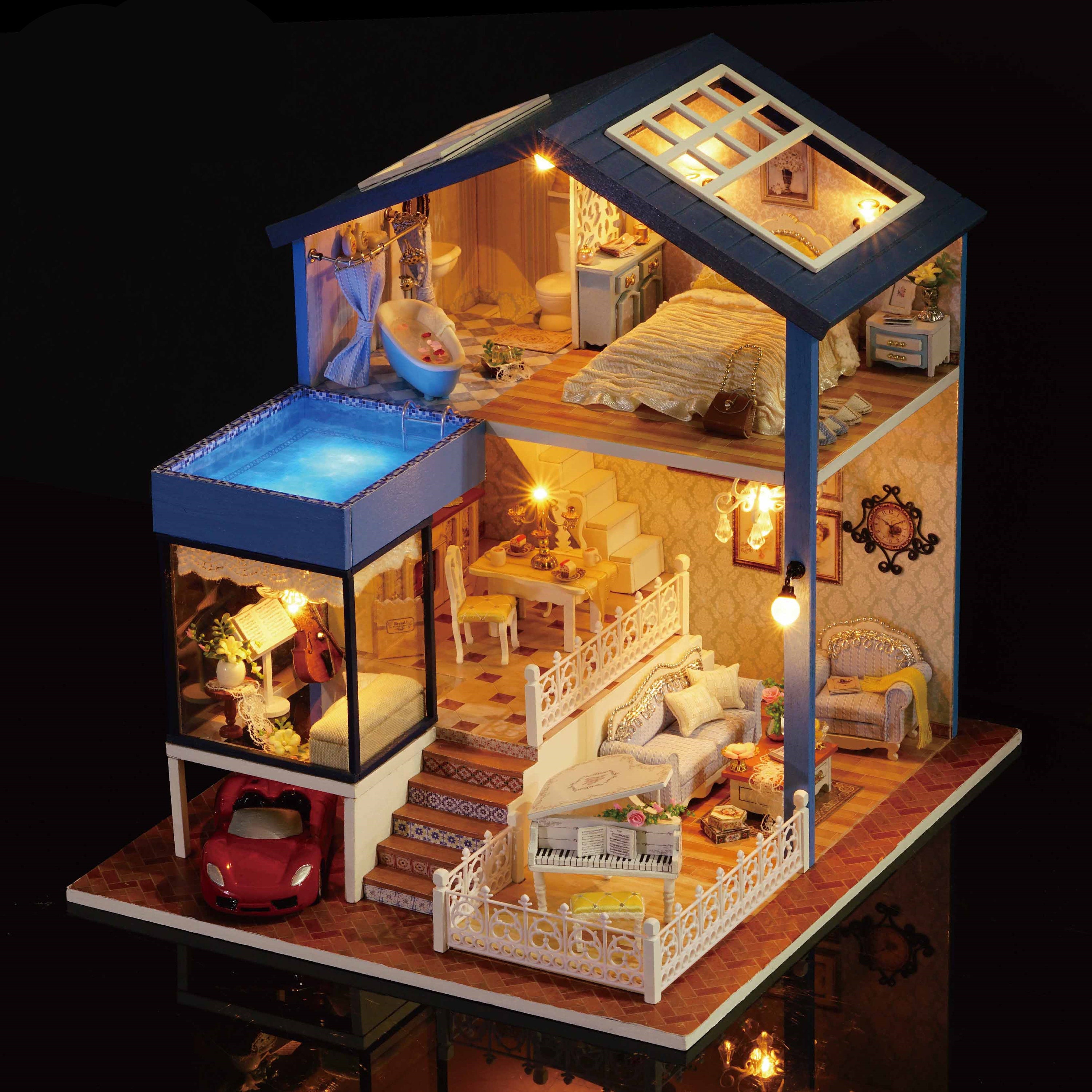 diy dollhouse with pool