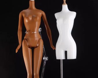 1/6 Doll Dress Form 11.5&#39; 30cm Mannequin 3D Printing Doll Mannequin Outfit Sewing Supply Dollhouse Decor