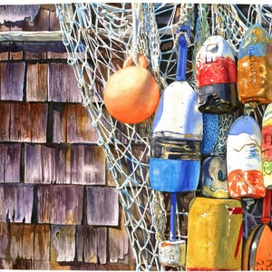 Maine Lobster Buoys - Print