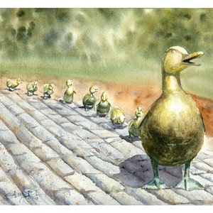 Make Way For Ducklings - PRINT