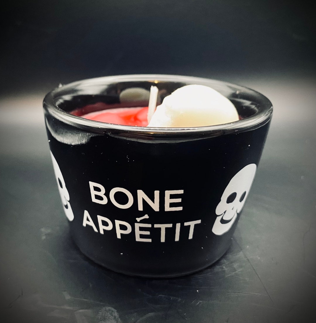 Bubbling Cauldron Candle Halloween Container Candle Skull Etsy