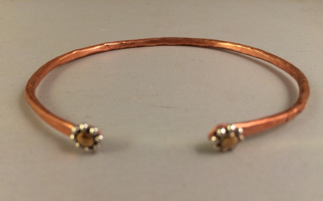 Copper Bracelet Copper Cuff Copper Bangle Tiny Bracelet - Etsy