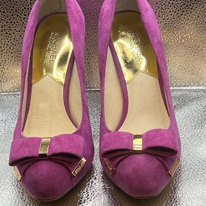Michael Kors Suede Leather Pink Pump Shoes