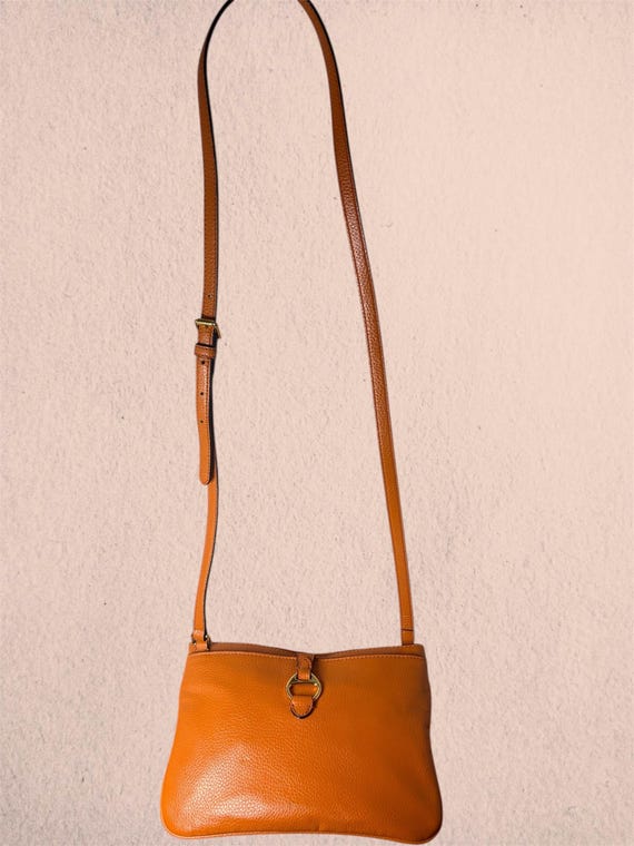 Lauren Ralph RLL Women's Anfield II Crossbody Shoulder Purse Bag orange