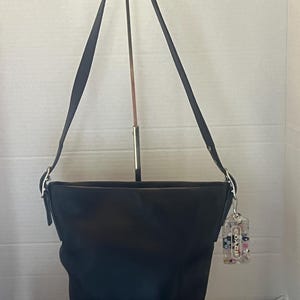 Bolso de hombro Coach Vintage de piel negra