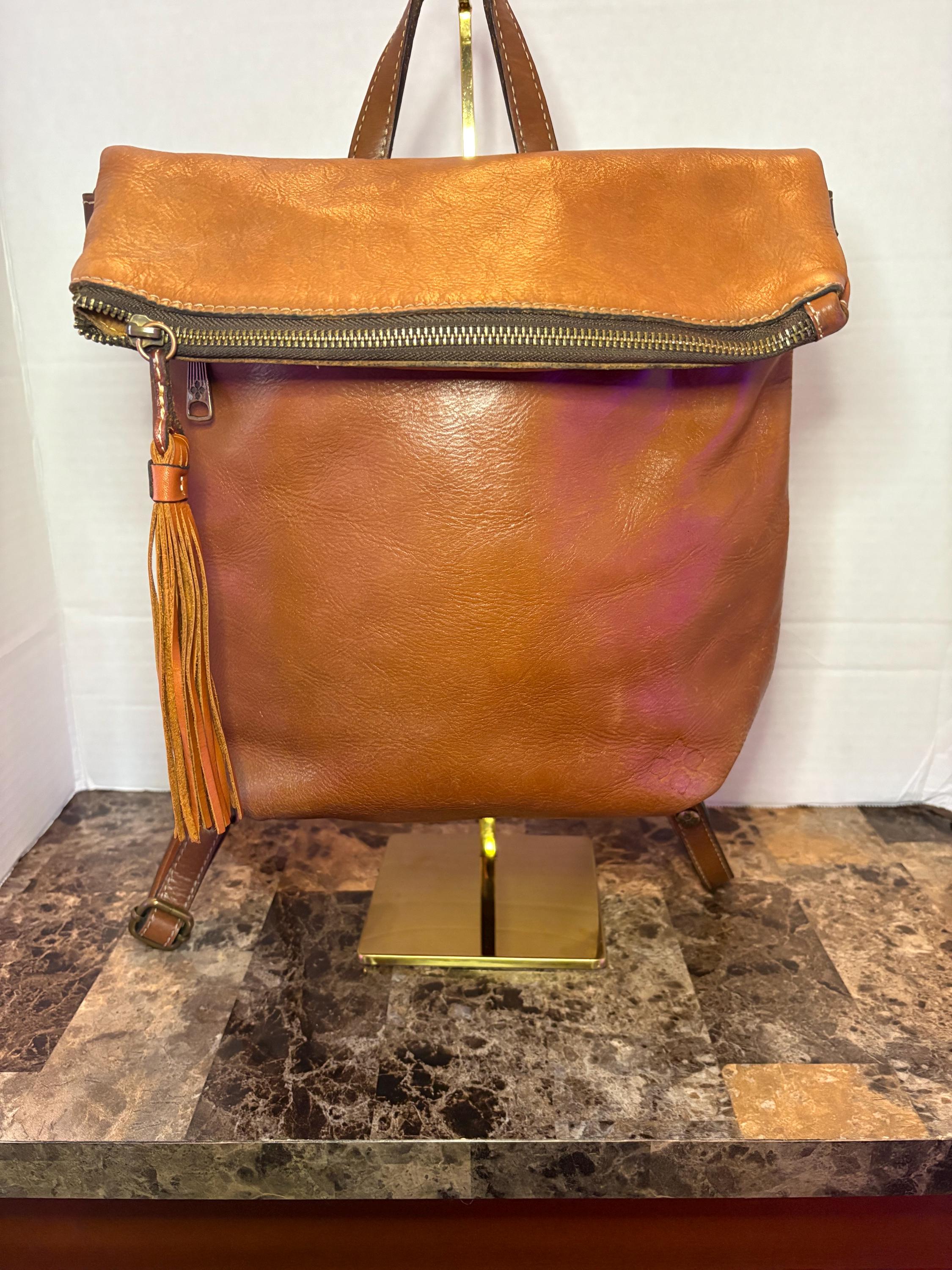 Patricia Nash LUZILLE orange and tan boho India leather backpack shoulder bag Amazon.com: Patricia Nash Luzille 100% Full Grain Leather  main image 3