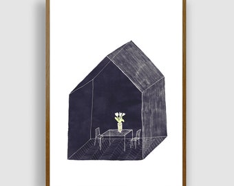 INSIDE by #anafrois . art print