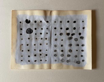 TWEE PAGINA'S (zwarte stippen) van #anafrois. Originele tekening.