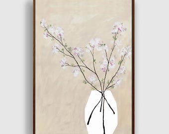SPRING FLOWERS . canvas art print