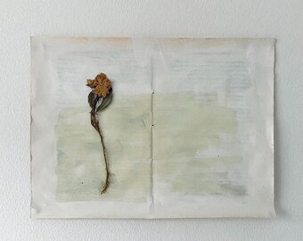 TWEE PAGINA'S (bloem) door #anafrois. originele tekening