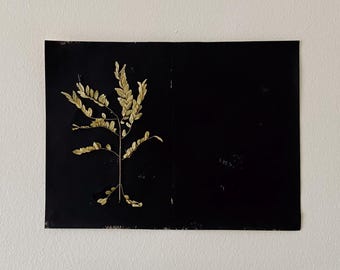 TWEE PAGINA'S (plant) van #anafrois. Originele tekening.