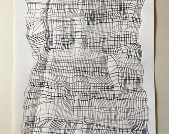 TIMELINE BLACK (2021) door #anafrois. originele tekening