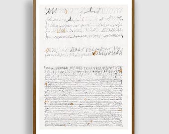 LETTER white by #anafrois . art print