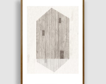 house | double by #anafrois . art print