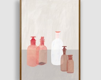 PHARMACY BOTTLES N.1 by #anafrois . art print