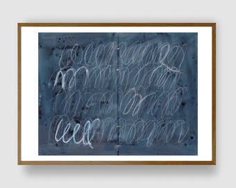 TWO PAGES (BLUE) . art print #anafrois