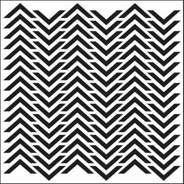 Chevron Stencil 6 x 6