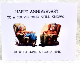 Anniversary Card, Funny Anniversary Card, Anniversary Card for Friend