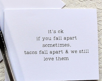 Funny encouragement card for a friend, quotes about life, snarky humor cards, friendship card