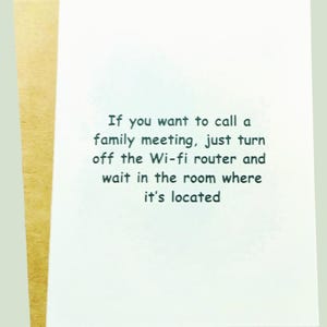Funny just because card, snarky humor cards, funny card for friend