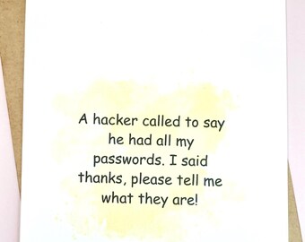 Funny just because card, birthday card, snarky humor cards, funny card for friend