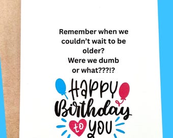 Funny birthday card for a friend or family,  quirky cards, humor cards, Best Friend Card