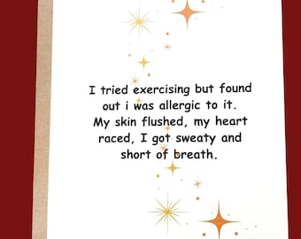 Funny card for a friend, quirky cards, snarky humor cards, friendship card, Birthday Card