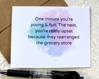 Funny friendship card, card for a friend, funny greeting card, friend note card
