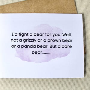 Friend greeting card, funny card for a friend, friendship card, card for him or her, Blank note card