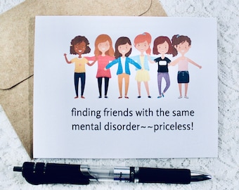 Friend greeting card, funny card for best friend, friendship card