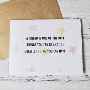 Card for friend, Friendship Card, Just because card, greeting cards