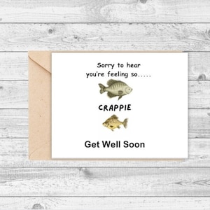 Get well card, card for friend, funny get well card, get well greeting card
