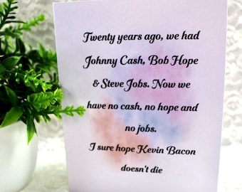 Funny card for a friend, quirky cards, snarky humor cards, friendship card, Birthday Card