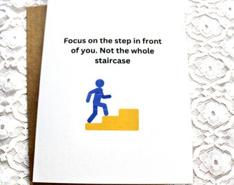 Encouragement card for a friend, quotes about life, snarky humor cards, friendship card