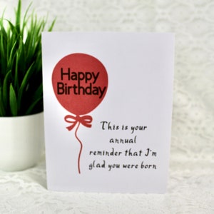 Funny card for a friend, quirky cards, humor cards, friendship card, Birthday Card