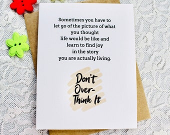 Encouragement card for a friend, quotes about life, snarky humor cards, friendship card