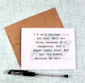 Funny card for a friend, quirky cards, snarky humor cards, friendship card, Birthday Card