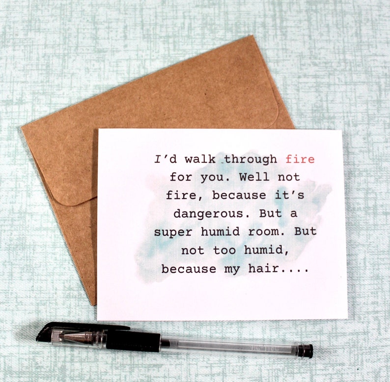 Funny card for a friend, quirky cards, snarky humor cards, friendship card, Birthday Card image 1