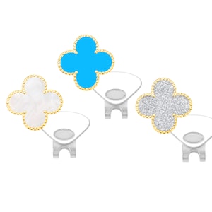 Flora Golf Ball Markers | Flower / Clover Themed Ball Mark | Gift For Women Golfers | Cute Golfing Accessory For Her | Choose Color