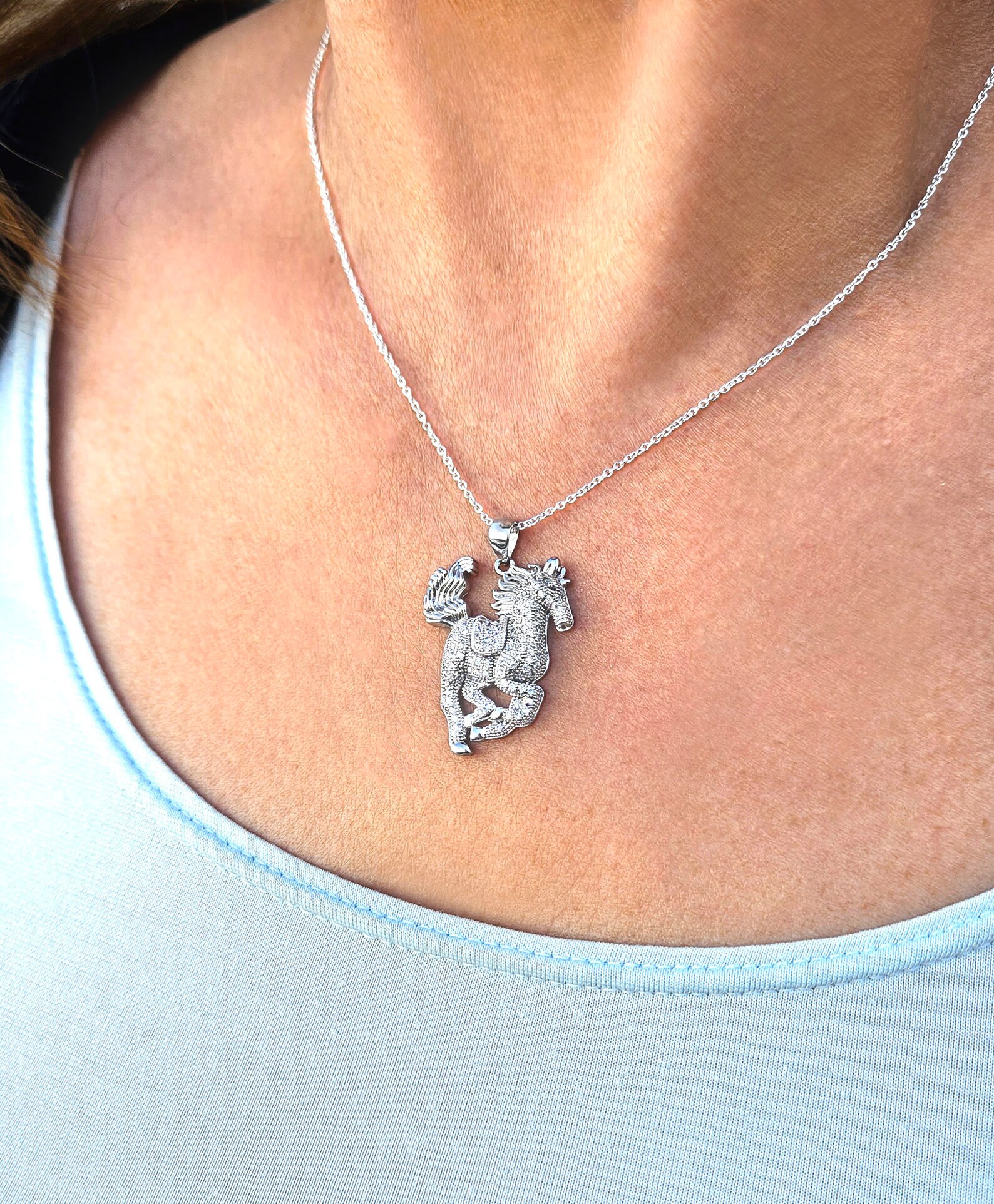 The Equestrian Crystal Necklace