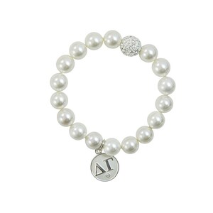 Pearl Delta Gamma Bracelet