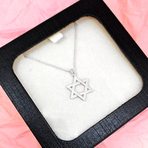 Star of David Necklace in Silver or Gold | Women&#39;s Jewelry | Gift for Her | Accessory, Jewish