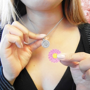 Magnetic Necklace With Interchangeable Crystal Charms | Women&#39;s Jewelry | Interchangeable Pendant Necklace | Choose your Charms!