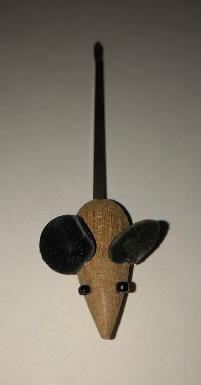 Vintage MCM Teak Wood Mice Cheese Hors d/'oeuvres Picks