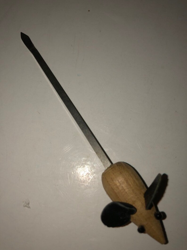 Vintage MCM Teak Wood Mice Cheese Hors d/'oeuvres Picks