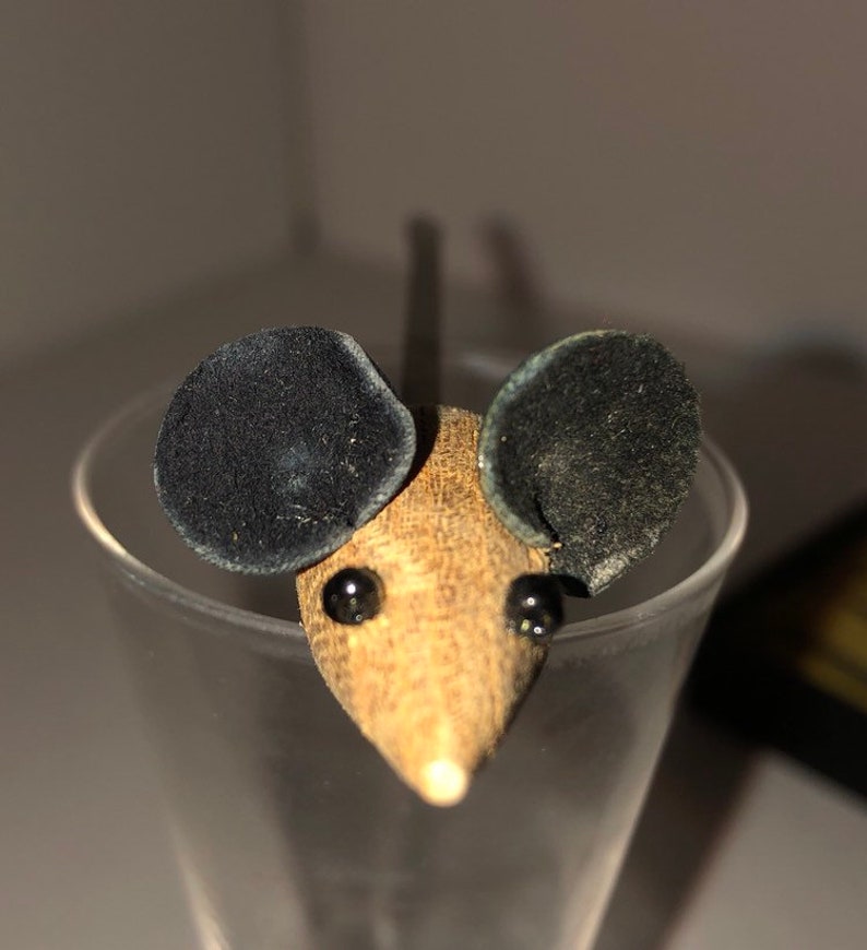 Vintage MCM Teak Wood Mice Cheese Hors d/'oeuvres Picks