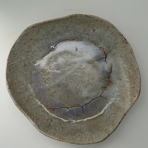Organic large platter; Handmade ceramic plate; Bohemian fruit platter