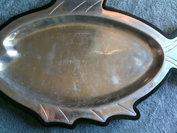 Vintage Nordic Ware Fisch Platte Mit Halter Fisch Geformt Etsy