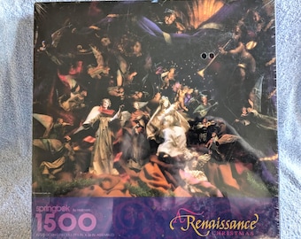 Vintage 1992 Springbok Puzzle 1500 Jigsaw Puzzle A Renaissance Christmas